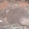 Archaeological excavation, Pit cut 008 pre-ex, Queen Street, Jedburgh