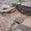 Archaeological excavation, General view of pit cut 108 post-excavation, Queen Street, Jedburgh