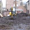 Archaeological evaluation, General pre-excavation view of site, Queen Street, Jedburgh