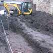 Archaeological evaluation, General view of trenches, Queen Street, Jedburgh