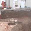 Watching brief, NE-facing section below Smiths Wynd (J-I), Ground to the rear of 51A/51B High Street, Jedburgh, Scottish Borders