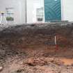 Watching brief, NE facing Section I-J beneath Smiths Wynd, Ground to the rear of 51A/51B High Street, Jedburgh, Scottish Borders