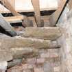 Standing building appraisal, Romo 1/6, Stone-built stair treads with brick infill below, 85-87 South Bridge, Edinburgh