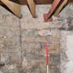 Standing building appraisal, Room 1/6, Abutting walls, general fabric shot, 85-87 South Bridge, Edinburgh