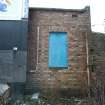 Historic building survey, E facing elevation, N end, brickwork and blocked window, 9 West Harbour Road, Granton