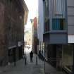 General view of Jackson's Entry and The Tun, Holyrood Road, Edinburgh.