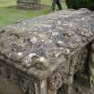 Detail of top of table tomb, Pencaitland Parish Church and Burial Ground, Easter Pencaitland.