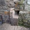 Watching brief, Working shot of the demolition of the boiler house, 401-2 Strathbrock Parish Church, Uphall