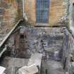 Watching brief, Working shot of the demolition of the boiler house, 401-2 Strathbrock Parish Church, Uphall