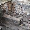 Watching brief, Working shots of the demolition of the boiler house, 401-2 Strathbrock Parish Church, Uphall