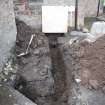 Watching brief, Pipe trench leading toward the church, 401-2 Strathbrock Parish Church, Uphall