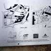 Detail of plans/maps on information board about 'Rothesay Lade Park' in Mill Street, Rothesay, Bute.