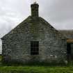 Standing building survey, Cottage, NE-facing gable, Stroupster Farm, Caithness