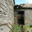 Standing building survey, Units 6, 5 and 3, SW-facing elevation (courtyard), Stroupster Farm, Caithness