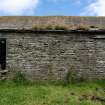 Standing building survey, Units 6, 5 and 3, SW-facing elevation (courtyard), Stroupster Farm, Caithness