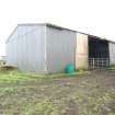 Standing building survey, General shot of the modern steel-framed shed, Stroupster Farm, Caithness