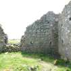 Historic building survey, Church, interior, N-facing elevation, consecutive shots, Teampull na Trionaid, Cairinis, North Uist, Western Isles
