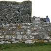 Historic building survey, Churchyard boundary wall, exterior consecutive shots, Teampull na Trionaid, Cairinis, North Uist, Western Isles