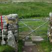 Historic building survey, Churchyard boundary wall, interior consecutive shots, Teampull na Trionaid, Cairinis, North Uist, Western Isles