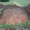 Watching brief, Location of summerhouse following soil stripping, Summerhouse, Torsonce Mansion House, Scottish Borders