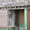 Detail of former shop front at Nos 9-13 Watergate, Rothesay, Bute.