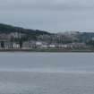 Distant view from north showing Rothesay, Bute.