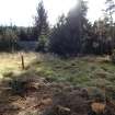 Watching brief, Site 2 fenced off (from existing road), Clashindarroch Windfarm, Aberdeenshire