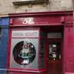 View from south showing shop front at No 51 South Street, Bo'ness.