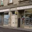 View from south-east showing shop fronts at Anderson Building, Nos 23-29 South Street, Bo'ness.