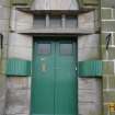 Detail of door to No 62a Union Street, Bo'ness.