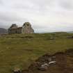 Chapel, Rubh an' Teampuill, Harris. General view looking ESE. 