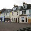 View from west showing Nos 1-8 The Square, Cumnock.