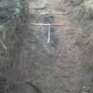 Archaeological evaluation, Trench 3 extension post-excavation showing 005. 006, Site 11, Borders Railway Project