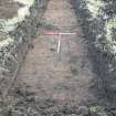 Archaeological evaluation, Trench 7 post-excavation with visible plough scars, Site 11, Borders Railway Project