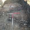 Archaeological evaluation, Trench 17 Rubble Drains at E end of trench, Site 14, Borders Railway Project