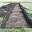 Archaeological evaluation, Trench 23 Post-Excavation, Plough scars visible, Site 14, Borders Railway Project