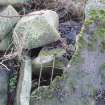 Archaeological evaluation, Detail of reinforced concrete, Site 622, Borders Railway Project