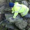 Archaeological evaluation, Working shot, Site 622, Borders Railway Project