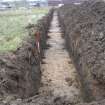 Archaeological evaluation, Trench 6, general, Hardengreen Carpark (Site 623), Borders Railway Project