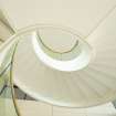 Interior view showing spiral staircase on ground floor of No 109 Dundas Street, Edinburgh. 