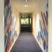 Interior view showing first-floor corridor in No 105 Dundas Street, Edinburgh.