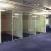 Interior view showing meeting pods on first floor of No 105 Dundas Street, Edinburgh.