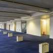 Interior view showing open plan office space on first floor of No 105 Dundas Street, Edinburgh.