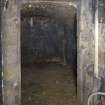 Interior view showing coal store in basement at Nos 50-51 Carlton Place (Laurieston House), Glasgow.