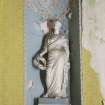 Detail of statue in circular room on first floor at Nos 52-53 Carlton Place (Laurieston House), Glasgow.