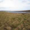 Ground penetrating radar survey, S Yarrows 1 Site with Loch of Yarrows in the distance, Loch of Yarrows, Highland