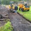 Watching brief, General view of site, Drainage works, Cramond Management Scheme, Edinburgh