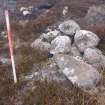 Cultural heritage assessment, Site 14 marker cairn, Crakaig Windfarm, Highland