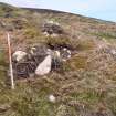 Cultural heritage assessment, Site 20 clearance cairns / cairns, Crakaig Windfarm, Highland