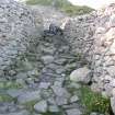 Watching brief, Section 2 of path, looking W, Mither Tap Hillfort, Bennachie, Aberdeenshire